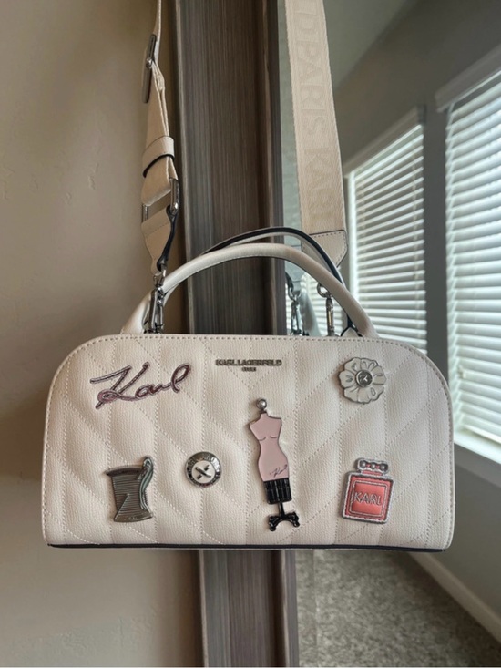 Karl Lagerfeld Handbags - Karl Lagerfeld Maybelle Satchel with Pins